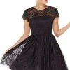 Cocktail Dresses Alyce Paris - 3792 Fit And Flare Lace Overlay Cocktail Dress - 1 Pc Black In Size 12 Available 2 Cocktail Dresses Alyce Paris - 3792 Fit And Flare Lace Overlay Cocktail Dress - 1 Pc Black In Size 12 Available