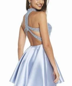Alyce Paris - 3847 Racerback Lace Bodice Mikado Cocktail Dress