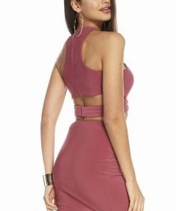 Alyce Paris - 4093 Two-Piece Crisscross Pleated Cutout Dress Cocktail Dresses 11 Alyce Paris - 4093 Two-Piece Crisscross Pleated Cutout Dress Cocktail Dresses