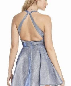 Cocktail Dresses Alyce Paris - 4182 Plunging V-Neck A-Line Cocktail Dress