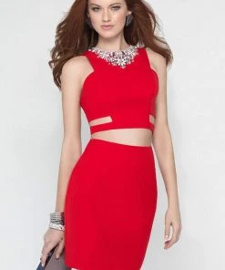 Cocktail Dresses Alyce Paris - 4452 Dress In Red