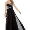 Alyce Paris - 5003 Strapless Sweetheart Neckline Beaded Chiffon Gown - 1 Pc Black In Size 20 Available 1 Alyce Paris - 5003 Strapless Sweetheart Neckline Beaded Chiffon Gown - 1 Pc Black In Size 20 Available
