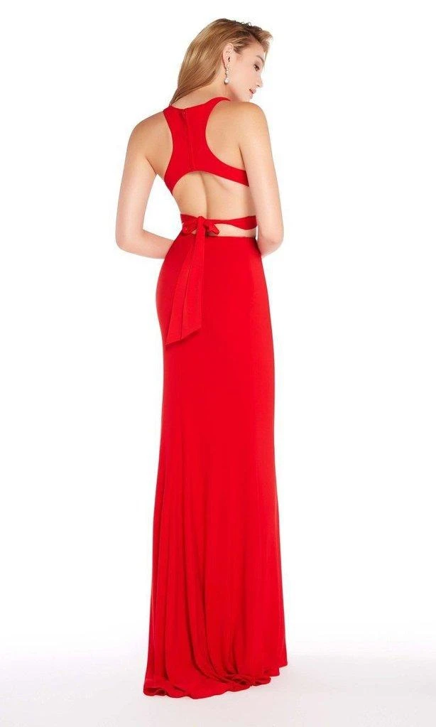 Alyce Paris - 60003 Two-Piece Fitted Crisscross Strap Long Sheath Gown Formal Gowns 4 Alyce Paris - 60003 Two-Piece Fitted Crisscross Strap Long Sheath Gown Formal Gowns