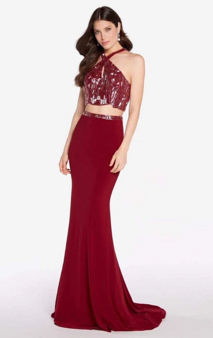 Formal Gowns Alyce Paris - 60013 Two Piece Halter Trumpet Dress 3 Formal Gowns Alyce Paris - 60013 Two Piece Halter Trumpet Dress
