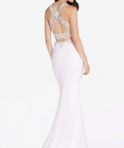 Alyce Paris - 60016 Bead Embellished Lattice Two Piece Dress Formal Gowns