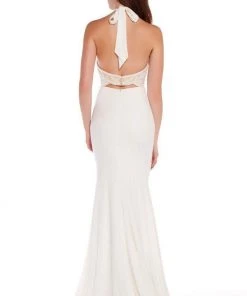 Formal Gowns Alyce Paris - 60021 Two Piece Embroidered Halter Dress 7 Formal Gowns Alyce Paris - 60021 Two Piece Embroidered Halter Dress