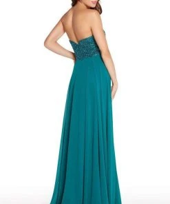 Formal Gowns Alyce Paris - 60049 Adorned Sweetheart Chiffon A-Line Gown 7 Formal Gowns Alyce Paris - 60049 Adorned Sweetheart Chiffon A-Line Gown