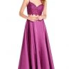 Alyce Paris - 60056 Lace Bodice Two Piece Mikado A-Line Gown Formal Gowns