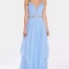 Formal Gowns Alyce Paris - 60092 Plunging Asymmetrical Cascade Chiffon Gown 1 Formal Gowns Alyce Paris - 60092 Plunging Asymmetrical Cascade Chiffon Gown