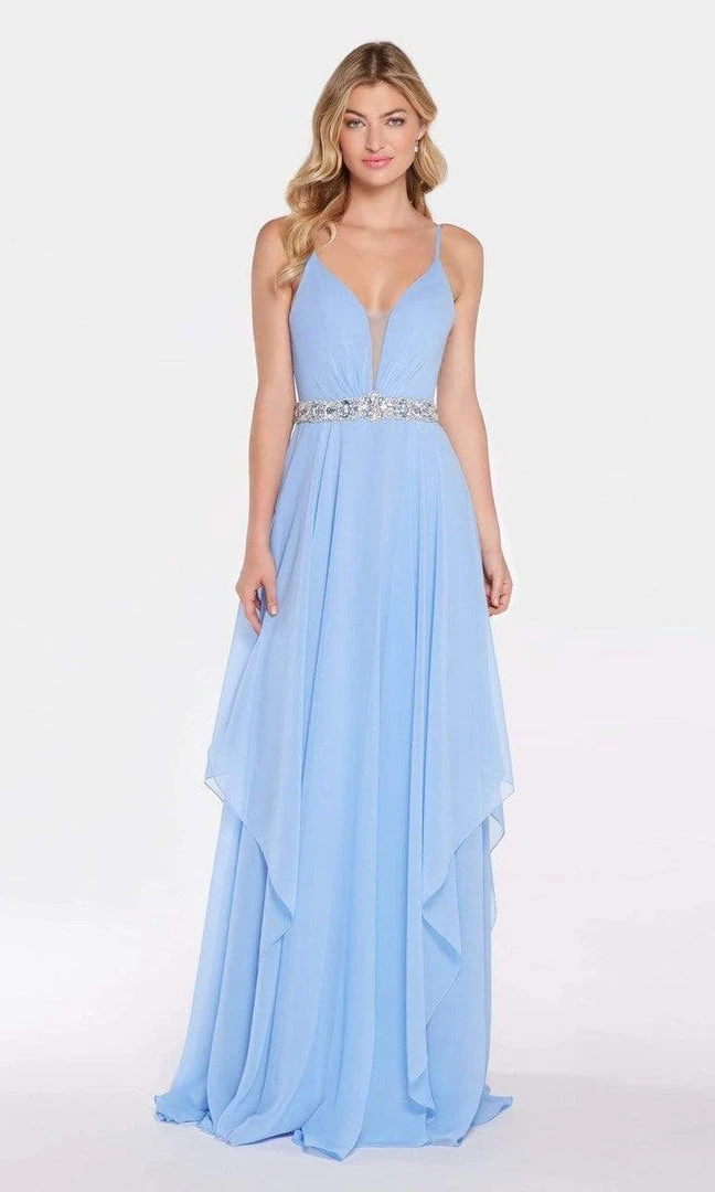 Formal Gowns Alyce Paris - 60092 Plunging Asymmetrical Cascade Chiffon Gown 3 Formal Gowns Alyce Paris - 60092 Plunging Asymmetrical Cascade Chiffon Gown