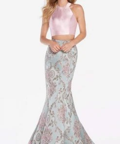 Alyce Paris - 60120 Two Piece High Halter Mermaid Gown