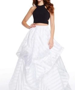 Alyce Paris - 60149 Halter Neck Two-Piece Tiered Ballgown Formal Gowns