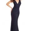 Alyce Paris - 60156 Sleeveless V-Neck Diamond Lace Evening Gown - 1 Pc Periwinkle In Size 12 Available