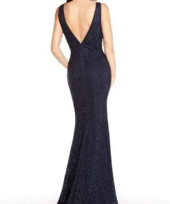 Alyce Paris - 60156 Sleeveless V-Neck Diamond Lace Evening Gown - 1 Pc Periwinkle In Size 12 Available 5 Alyce Paris - 60156 Sleeveless V-Neck Diamond Lace Evening Gown - 1 Pc Periwinkle In Size 12 Available