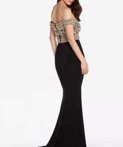 Alyce Paris - 60192 Metallic Embroidered Two Piece Dress 5 Alyce Paris - 60192 Metallic Embroidered Two Piece Dress