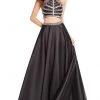 Alyce Paris - 60195 Beaded High Halter Neck Two-Piece Ballgown Formal Gowns