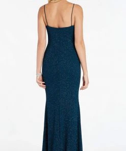 Alyce Paris - 60292 V-Neck Spaghetti Strap Shimmer Jersey Evening Dress - 1 Pc Wine In Size 2, 1 Pc Black In Size 8 Available Formal Gowns 8 Alyce Paris - 60292 V-Neck Spaghetti Strap Shimmer Jersey Evening Dress - 1 Pc Wine In Size 2, 1 Pc Black In Size 8 Available Formal Gowns