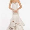 Alyce Paris - 60338 Strapless Sweetheart Neckline Brocade Ruffled Mermaid Gown - 1 Pc Champagne In Size 4 Available Formal Gowns 1 Alyce Paris - 60338 Strapless Sweetheart Neckline Brocade Ruffled Mermaid Gown - 1 Pc Champagne In Size 4 Available Formal Gowns