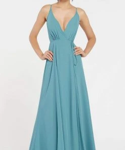 Formal Gowns Alyce Paris - 60456 Sleeveless Wrap Style A-Line Gown 9 Formal Gowns Alyce Paris - 60456 Sleeveless Wrap Style A-Line Gown