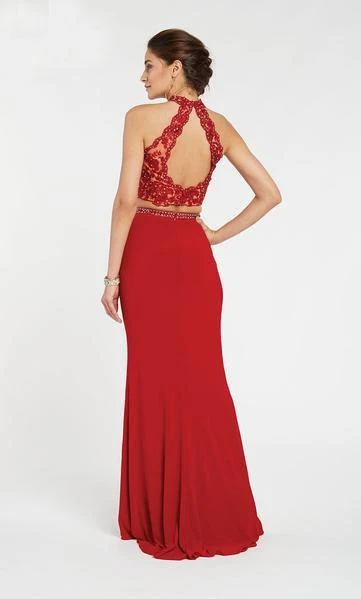 Alyce Paris - 60547 Beaded Lace Two Piece High Halter Evening Dress Formal Gowns 4 Alyce Paris - 60547 Beaded Lace Two Piece High Halter Evening Dress Formal Gowns