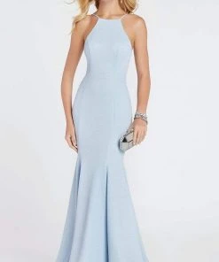 Alyce Paris - 60551 Halter Fitted Mermaid Evening Dress