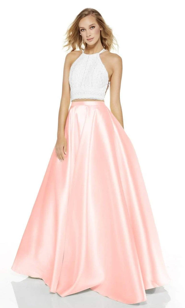 Formal Gowns Alyce Paris - 60614 Two Piece Strappy Back Ballgown 6 Formal Gowns Alyce Paris - 60614 Two Piece Strappy Back Ballgown