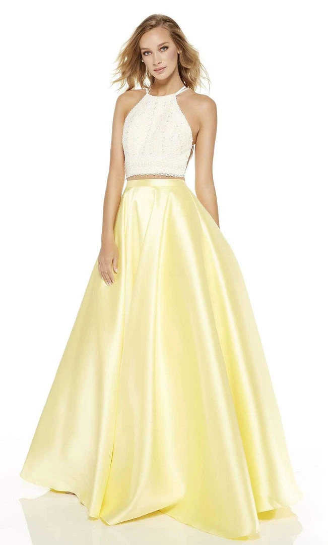 Formal Gowns Alyce Paris - 60614 Two Piece Strappy Back Ballgown 3 Formal Gowns Alyce Paris - 60614 Two Piece Strappy Back Ballgown