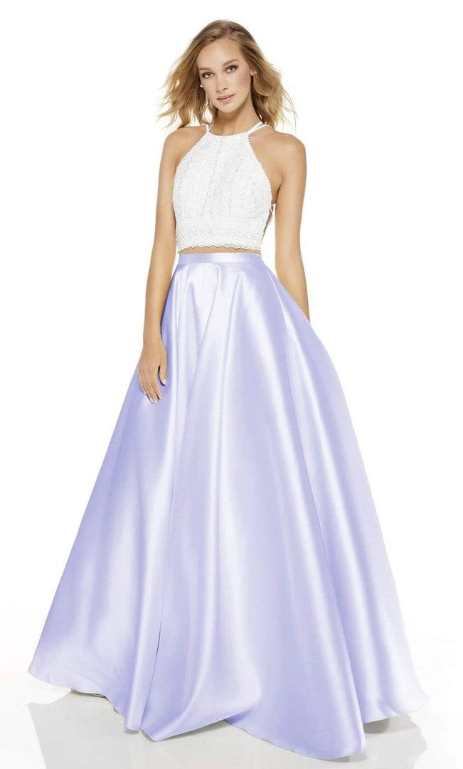 Formal Gowns Alyce Paris - 60614 Two Piece Strappy Back Ballgown 5 Formal Gowns Alyce Paris - 60614 Two Piece Strappy Back Ballgown