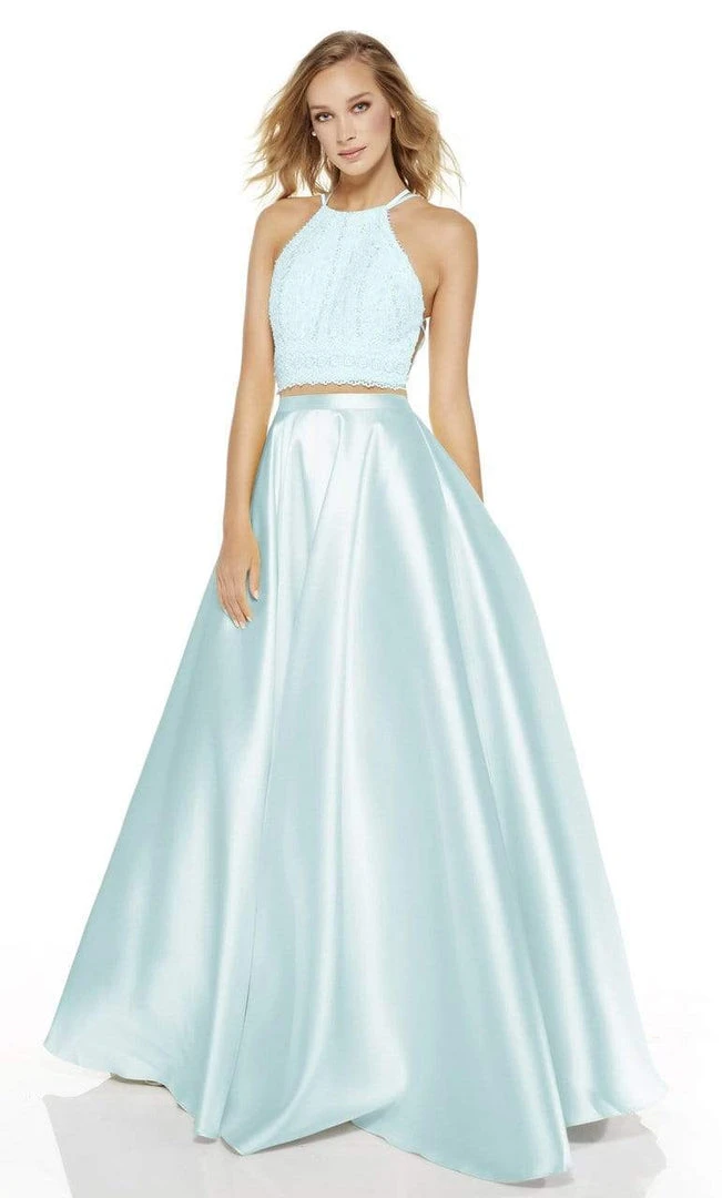 Formal Gowns Alyce Paris - 60614 Two Piece Strappy Back Ballgown 7 Formal Gowns Alyce Paris - 60614 Two Piece Strappy Back Ballgown