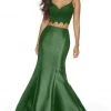 Alyce Paris - 60633 Two-Piece Lace Croptop Silk Mikado Mermaid Gown - 1 Pc Emerald In Size 4 And 1 Pc Wine In Size 0 Available Formal Gowns 1 Alyce Paris - 60633 Two-Piece Lace Croptop Silk Mikado Mermaid Gown - 1 Pc Emerald In Size 4 And 1 Pc Wine In Size 0 Available Formal Gowns