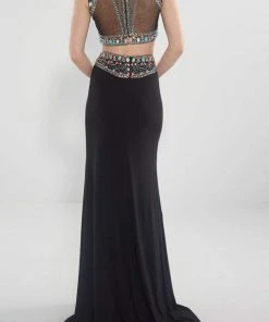 Formal Gowns Alyce Paris - 6372 Two Piece Dress In Black Multi-Color 8 Formal Gowns Alyce Paris - 6372 Two Piece Dress In Black Multi-Color