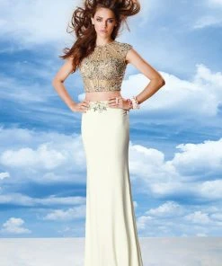 Formal Gowns Alyce Paris - 6468 Two Piece Dress In Diamond White