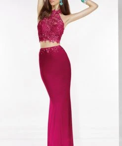 Formal Gowns Alyce Paris - 6520 Two Piece Jersey Sheath Dress 9 Formal Gowns Alyce Paris - 6520 Two Piece Jersey Sheath Dress