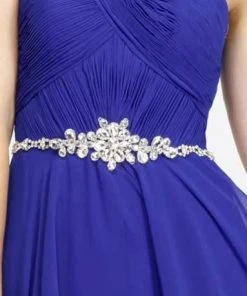 Alyce Paris - 6545 Sparkly Waistband Strapless Evening Gown