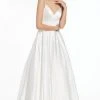 Formal Gowns Alyce Paris - 7009 Luminous Satin V-Neck Bridal Gown