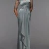 Alyce Paris - Applique Ornate Sheath Evening Dress 27476 - 1 Pc Celadon In Size 10 Available