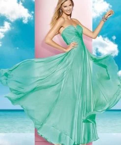 Formal Gowns Alyce Paris - B'Dazzle - 35595 Dress In Water
