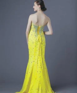 Formal Gowns Alyce Paris - Bedazzled Strapless Sweetheart Long Mermaid Dress 6205