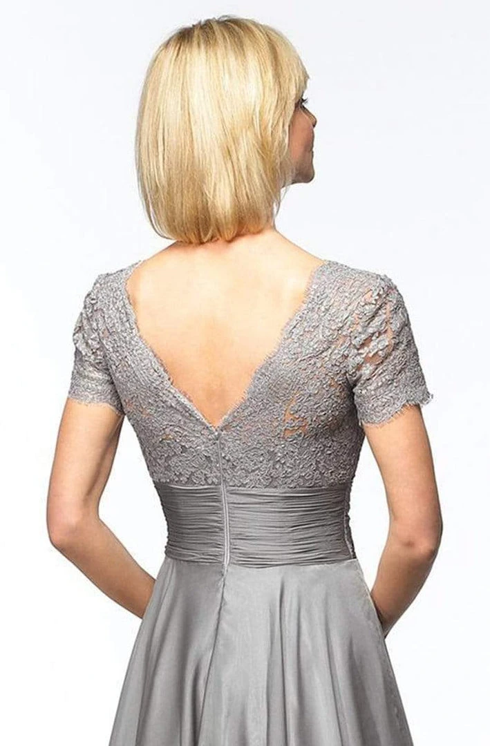 Alyce Paris - Black Label - 29264 Square Neck Lace And Chiffon Gown 5 Alyce Paris - Black Label - 29264 Square Neck Lace And Chiffon Gown