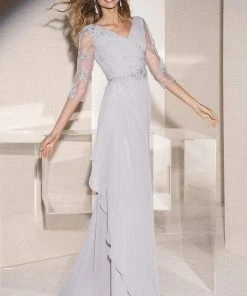 Alyce Paris - Black Label - 29681 Ornate Draped Sheath Gown Formal Gowns