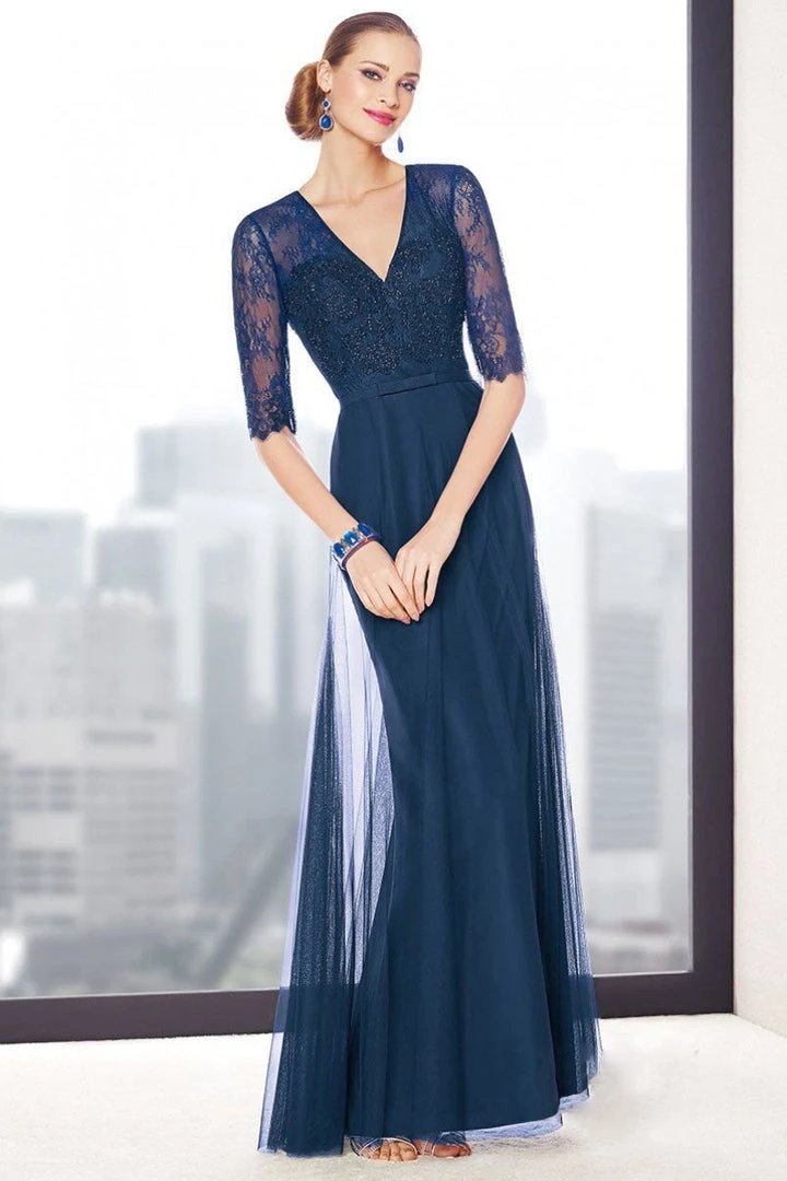 Formal Gowns Alyce Paris - Black Label - 29704 Beaded Lace V-Neckline Evening Gown 4 Formal Gowns Alyce Paris - Black Label - 29704 Beaded Lace V-Neckline Evening Gown