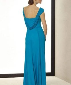 Alyce Paris - Black Label - 29709 Brooch Accented Sheath Gown Formal Gowns 9 Alyce Paris - Black Label - 29709 Brooch Accented Sheath Gown Formal Gowns