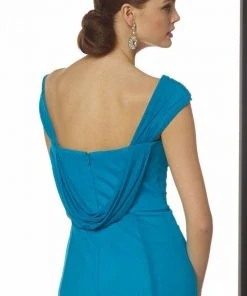 Alyce Paris - Black Label - 29709 Brooch Accented Sheath Gown Formal Gowns 11 Alyce Paris - Black Label - 29709 Brooch Accented Sheath Gown Formal Gowns