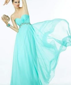 Alyce Paris - Jeweled Strapless Ruched Sweetheart A-Line Dress 35811 - 1 Pc Lavender In Size 00 Available Formal Gowns