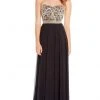 Formal Gowns Alyce Paris - Metallic Beaded Bodice Strapless Chiffon Gown 60191 - 1 Pc Black In Size 4 Available 2 Formal Gowns Alyce Paris - Metallic Beaded Bodice Strapless Chiffon Gown 60191 - 1 Pc Black In Size 4 Available
