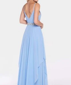 Alyce Paris Plunging Asymmetrical Cascade Chiffon Gown 60092 - 1 Pc Periwinkle In Size 8 Available Formal Gowns 5 Alyce Paris Plunging Asymmetrical Cascade Chiffon Gown 60092 - 1 Pc Periwinkle In Size 8 Available Formal Gowns
