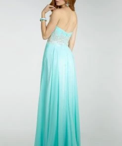 Alyce Paris - Prom - 6519 Ruffled Sequined Sweetheart Chiffon Dress 5 Alyce Paris - Prom - 6519 Ruffled Sequined Sweetheart Chiffon Dress