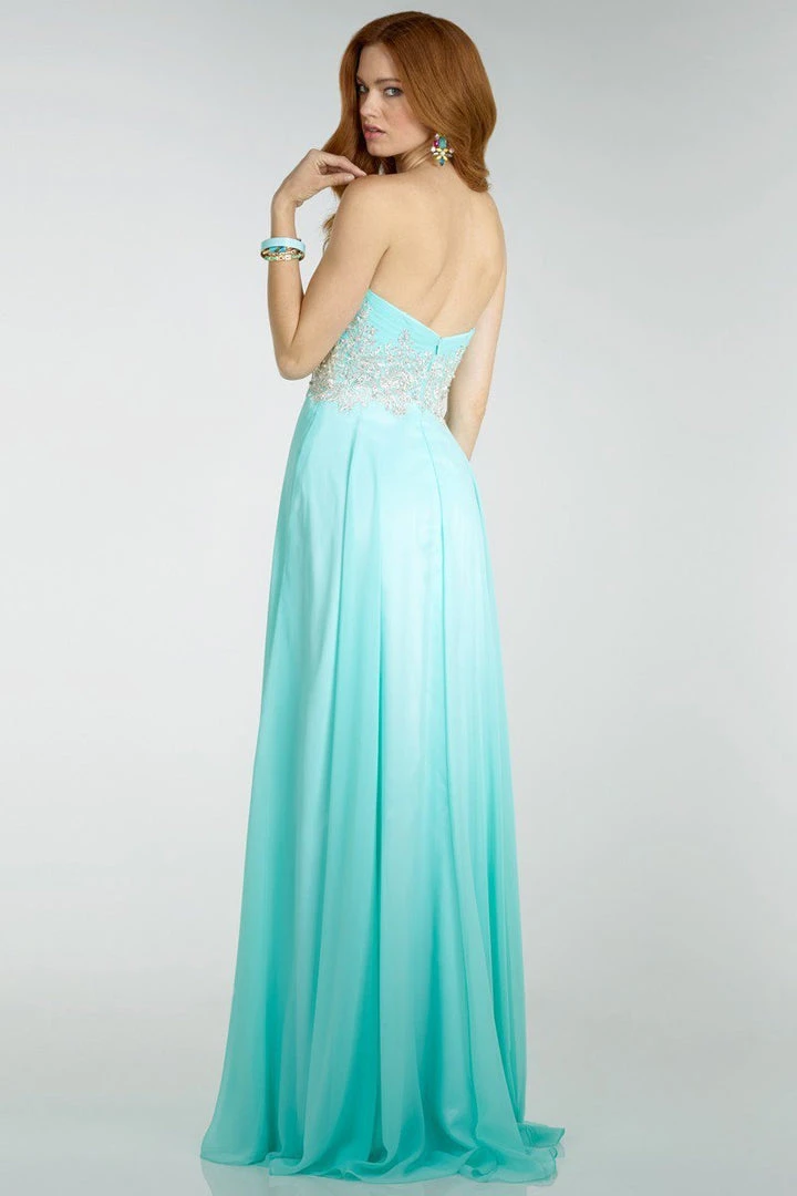 Alyce Paris - Prom - 6519 Ruffled Sequined Sweetheart Chiffon Dress 4 Alyce Paris - Prom - 6519 Ruffled Sequined Sweetheart Chiffon Dress