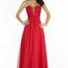 Alyce Paris - Prom Collection - 8022 Long Chiffon Prom Dress With Ruched Bodice Formal Gowns