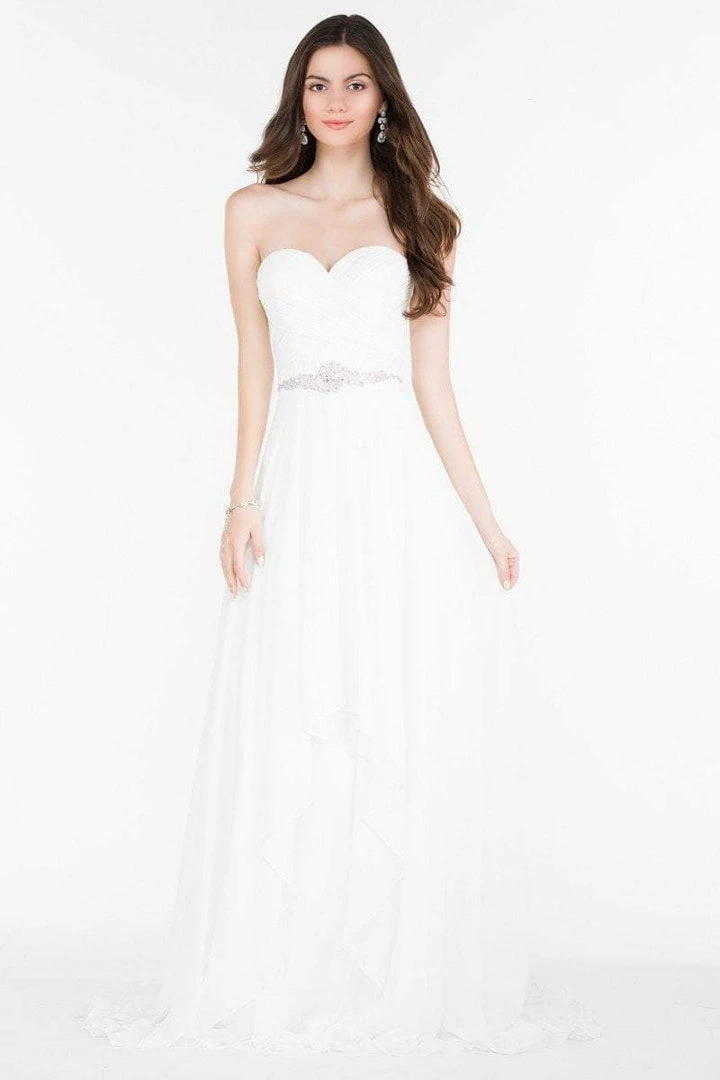 Alyce Paris - Prom Collection - Strapless Chiffon Dress With Beaded Waist 6676 3 Alyce Paris - Prom Collection - Strapless Chiffon Dress With Beaded Waist 6676